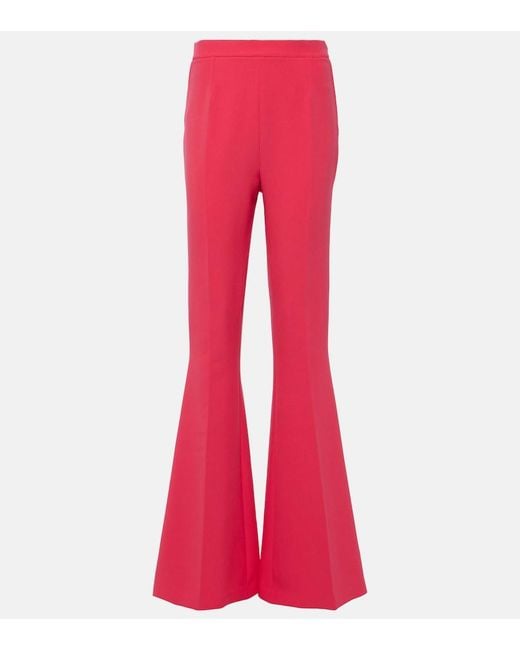 Safiyaa Pink Halluana High-Rise Flared Pants