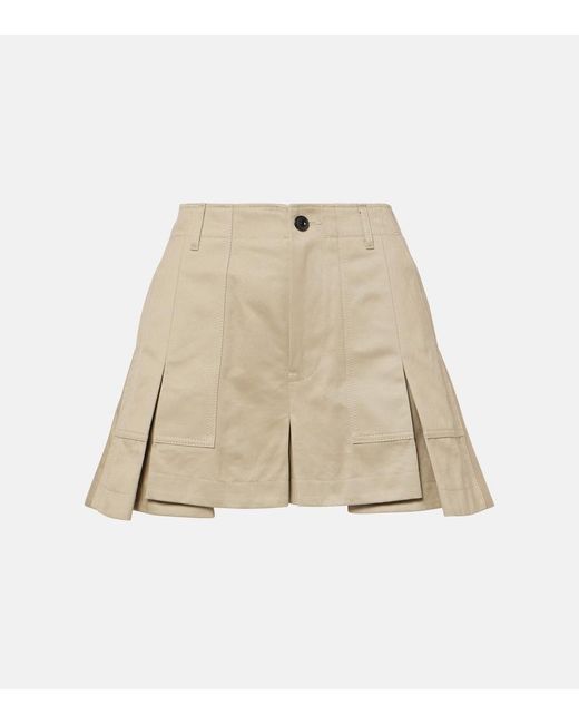 Sacai Natural Cotton Shorts