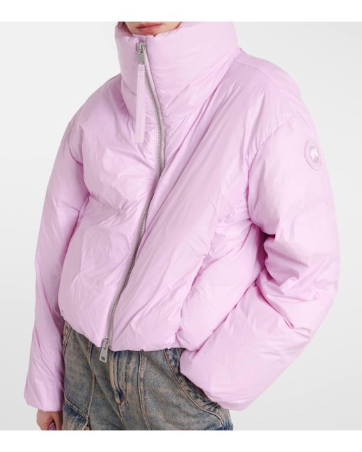 Veste doudoune Spessa raccourcie Canada Goose en coloris Pink