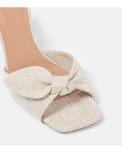 Malone Souliers Natural Vargas 70 Canvas Mules