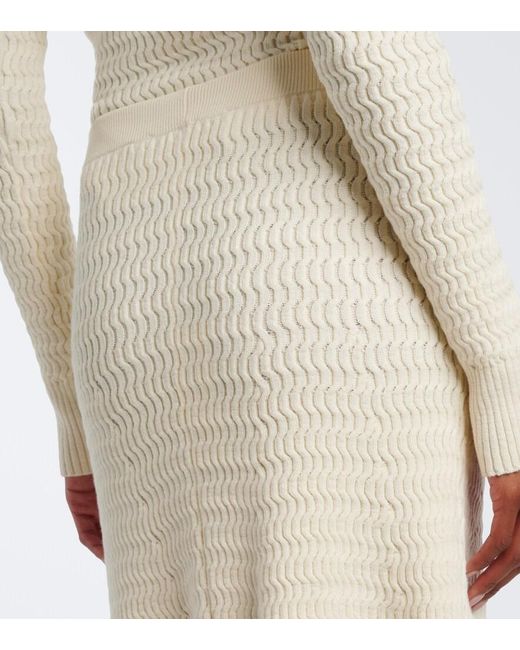 Proenza Schouler Natural Label Magnolia Knitted Midi Skirt