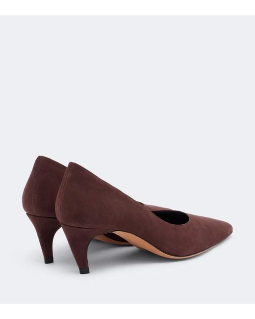 Jude Brown Blade Suede Pumps