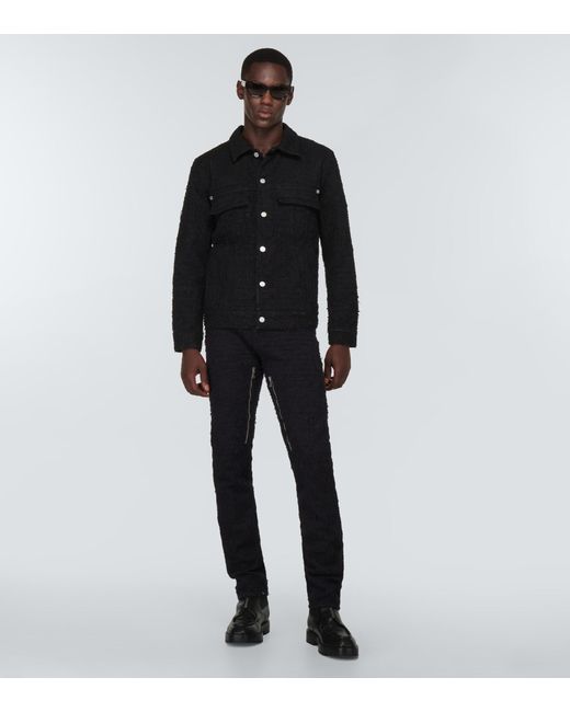 Givenchy Denim Distressed Slim Jeans 4G in Schwarz für Herren Herren Bekleidung Jeans 