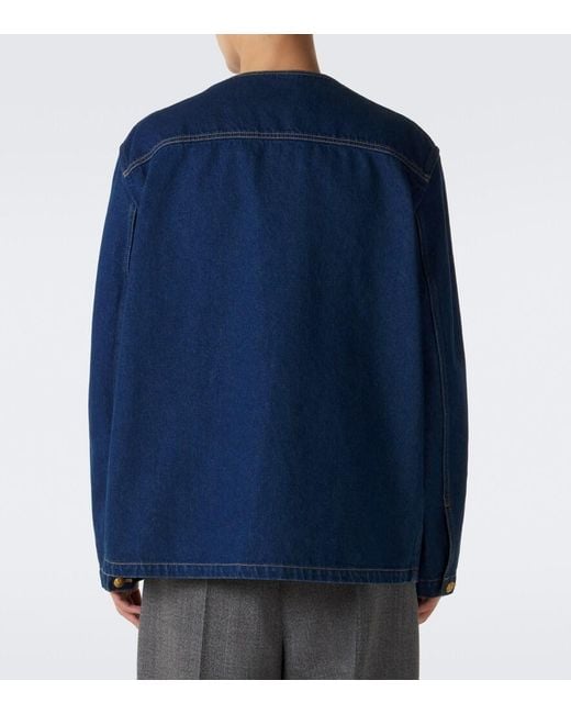 Valentino Blue Denim Jacket for men