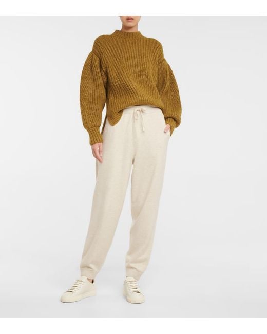 Pantaloni Sportivi Kira di Isabel Marant in Natural