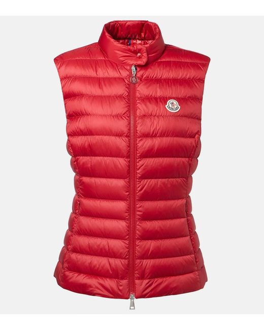 Moncler Red Igens Logo Down Vest
