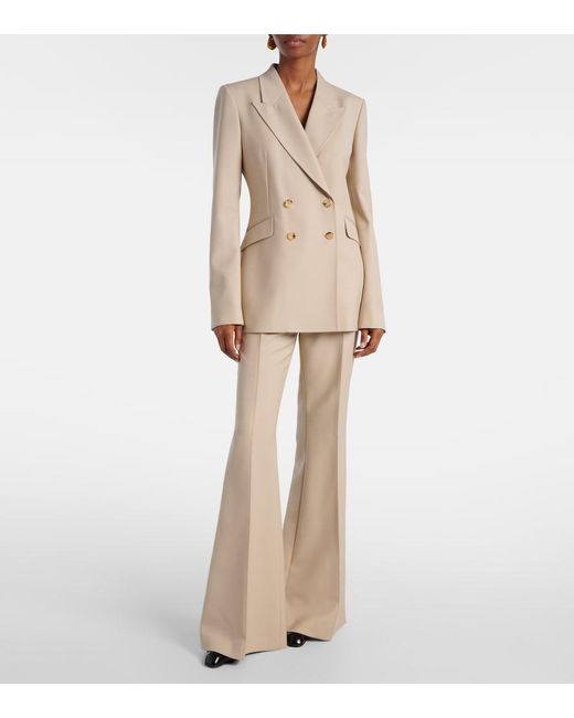 Gabriela Hearst Natural Stephanie Double-Breasted Wool Blazer