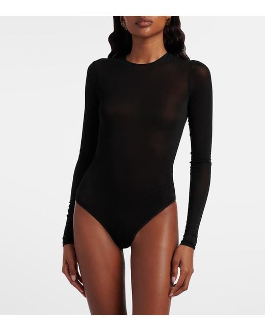 Wardrobe NYC Black Mesh Bodysuit