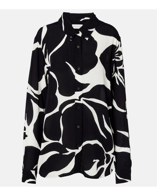 Dries Van Noten Black Printed Shirt