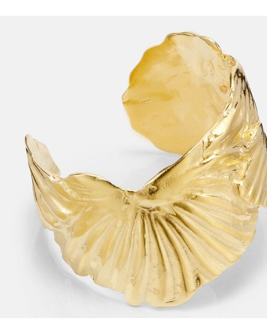 YSSO Metallic Birth Of Venus 24Kt-Plated Cuff Bracelet