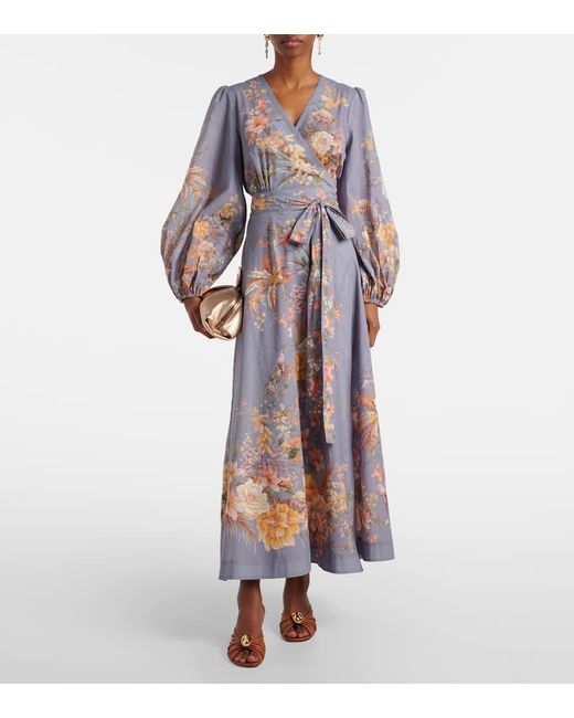 Abito A Portafoglio Tallow di Zimmermann in Purple