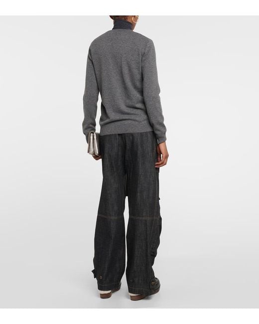 Brunello Cucinelli Gray Pullover Aus Kaschmir