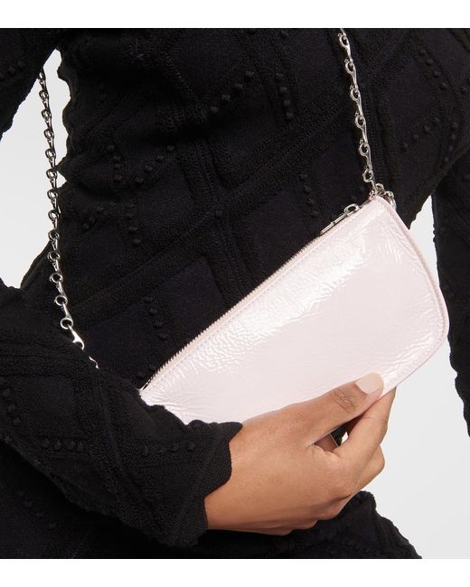 Burberry Pink Micro Sling Shell Leather Shoulder Bag