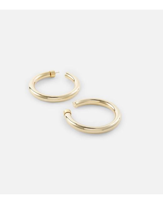 Jennifer Fisher Metallic Samira Baby 10kt Gold-plated Hoop Earrings