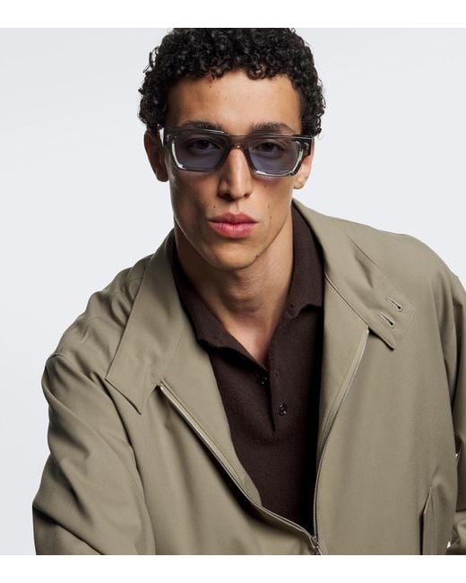 sato Blue Sira Rectangular Sunglasses for men