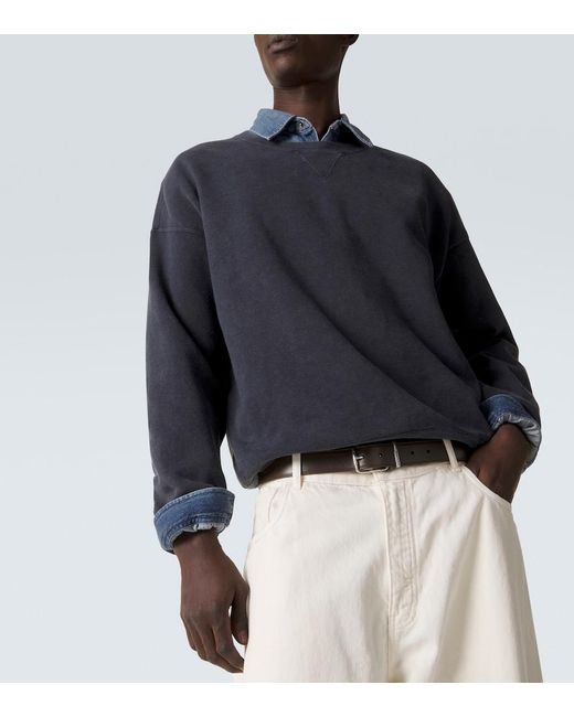 Sudadera Jumbo En Jersey De Algodon Visvim de hombre de color Blue