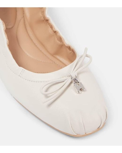 Hogan Natural Ballerinas H684 Aus Leder