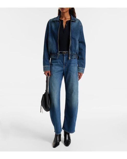 Camiseta Con Botones Jordan De Algodon Nili Lotan de color Blue