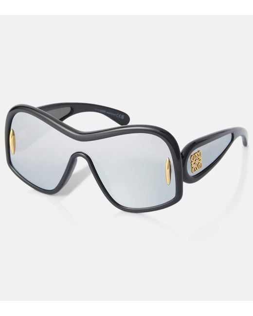 Loewe Black Anagram Shield Sunglasses