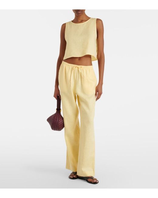 Asceno Natural Kobe Linen Top