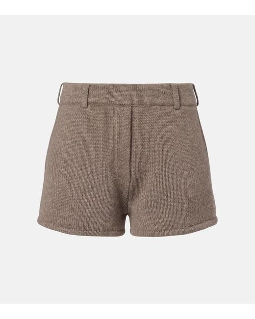 Lisa Yang Gray Annora Cashmere Shorts