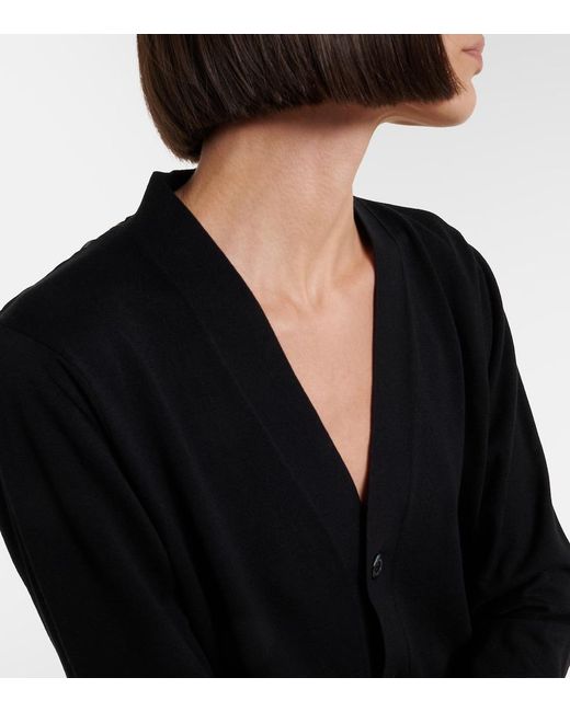 Sacai Black Printed Cotton Cardigan