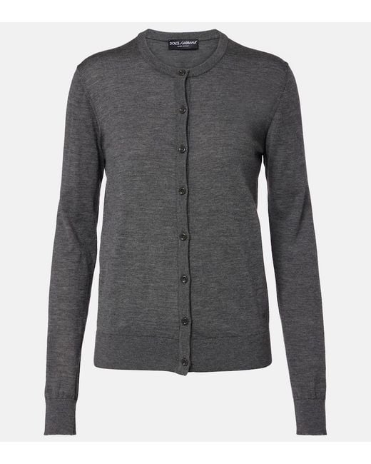 Dolce & Gabbana Gray Cashmere Cardigan