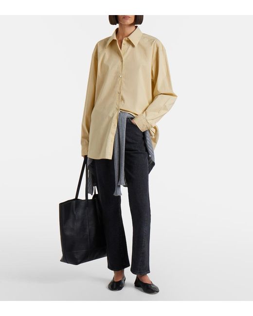 Totême Natural Oversized Cotton Poplin Shirt
