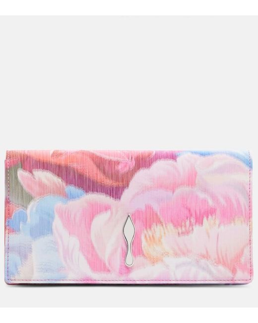 Christian Louboutin Pink Bettina Floral Clutch