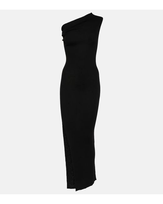 Vestido largo Athena de lana virgen Rick Owens de color Black