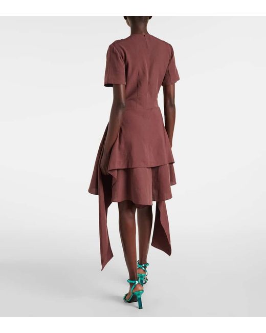 Vestido Midi Paula's Ibiza Con Lazada Loewe de color Red