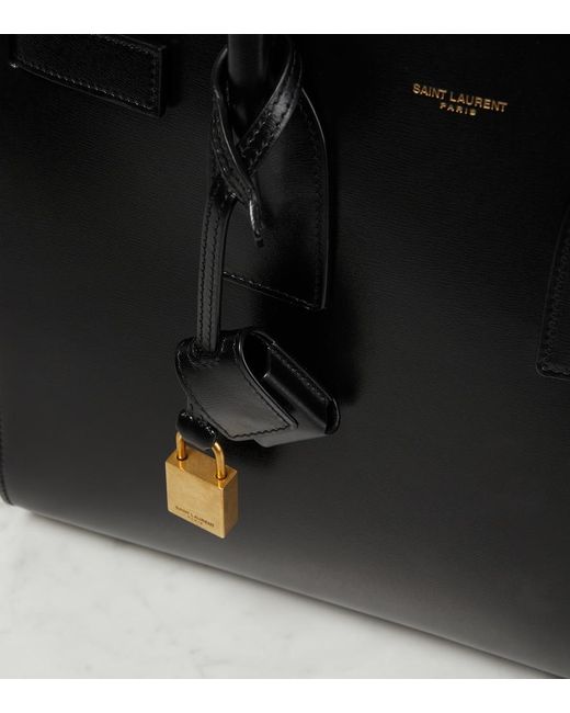 Sac De Jour Small En Cuir Saint Laurent en coloris Black