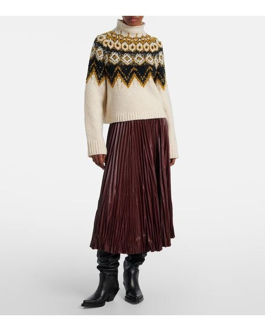 Proenza Schouler Purple Label Rosalyn Plisse Midi Skirt