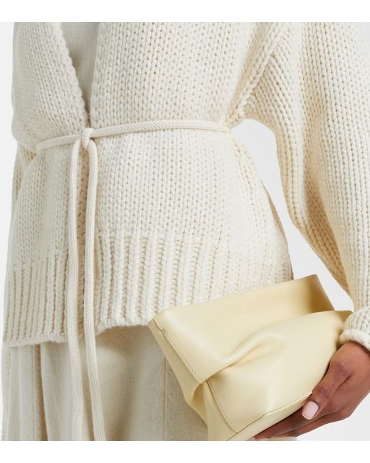 Extreme Cashmere Natural N°384 Ginza Cashmere Wrap Cardigan