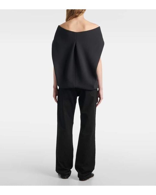 The Row Black Off-Shoulder-Top Pallenberg