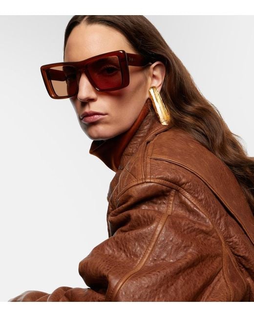 Saint Laurent Brown Sl 900 Howl Square Sunglasses