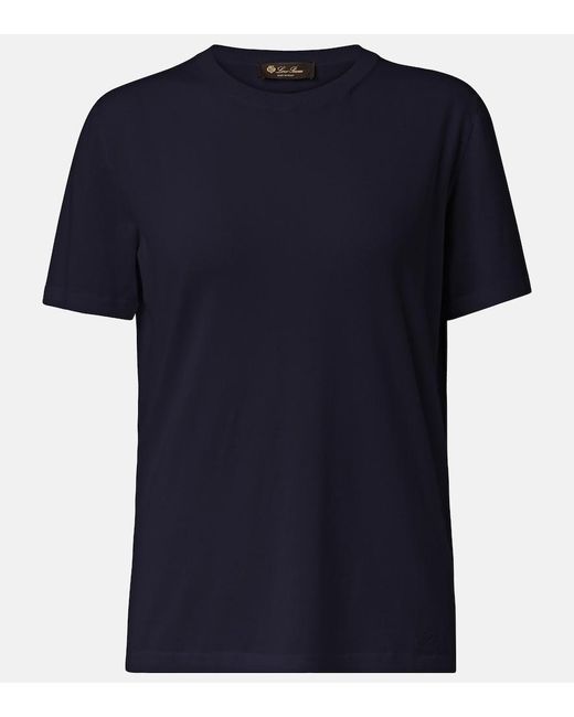 Loro Piana Blue Angera Cotton Jersey T-Shirt