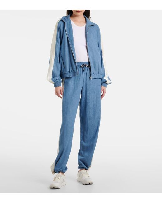 The Upside Blue Oracle Luther Hemp And Cotton Track Pants