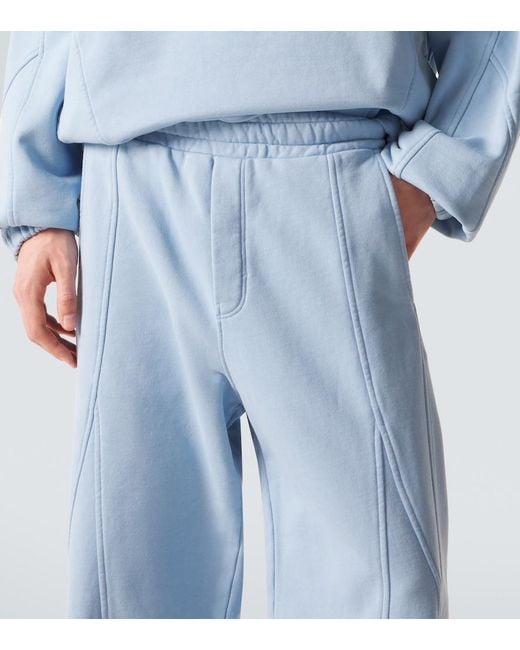 Dolce & Gabbana Blue Cotton Jersey Sweatpants for men