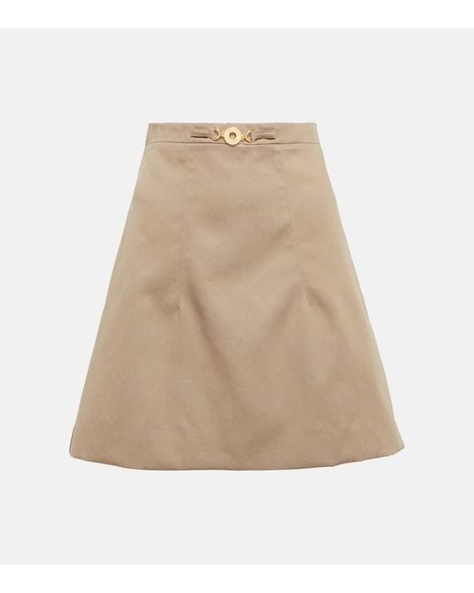 Patou Natural Cotton Miniskirt