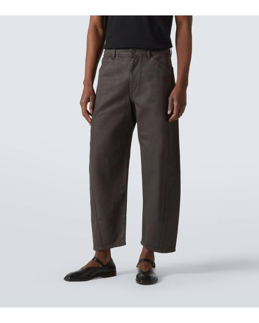 Lemaire Black Coated Denim Jacket for men