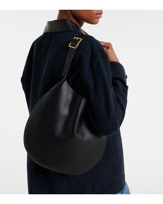 Nili Lotan Black Jagger Medium Leather Shoulder Bag
