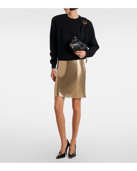 Versace Black Tag Mini Leather Tote Bag
