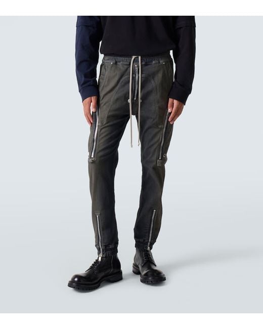 Pantalones Cargo Bauhaus En Mezcla De Algodon Rick Owens de hombre de color Gray