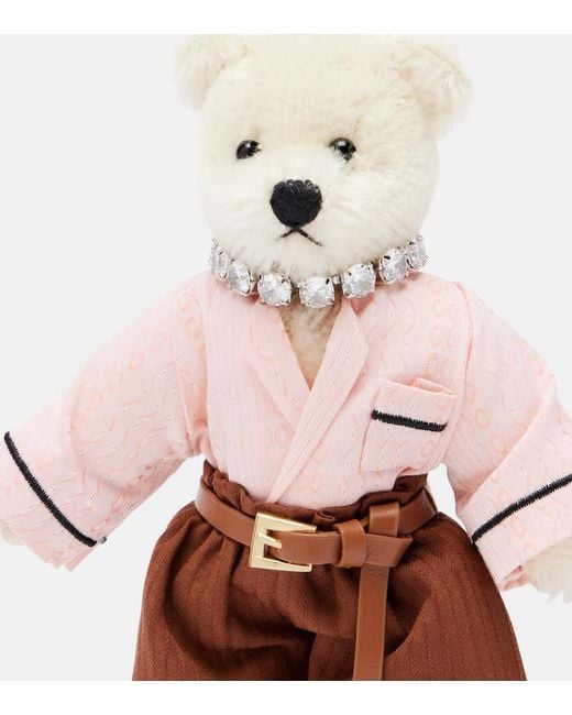 Prada Pink Teddy Bag Charm