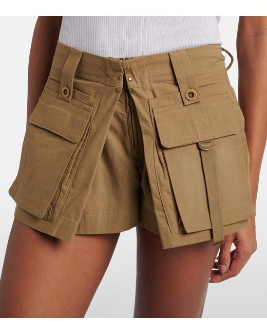 Isabel Marant Natural Barta Cotton Shorts