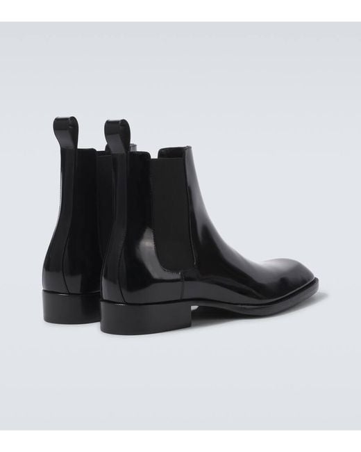 Saint Laurent Chelsea Boots Vadim Aus Leder in Black für Herren