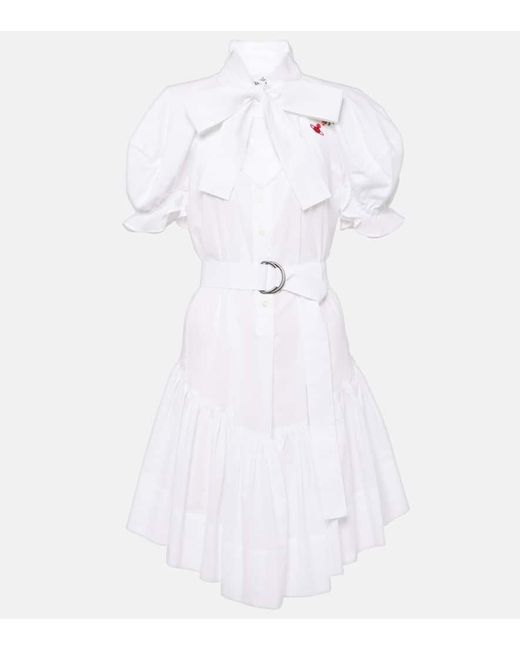 Vestido camisero Football Heart de algodon Vivienne Westwood de color White