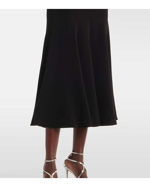 Roland Mouret Black Midikleid Aus Cady