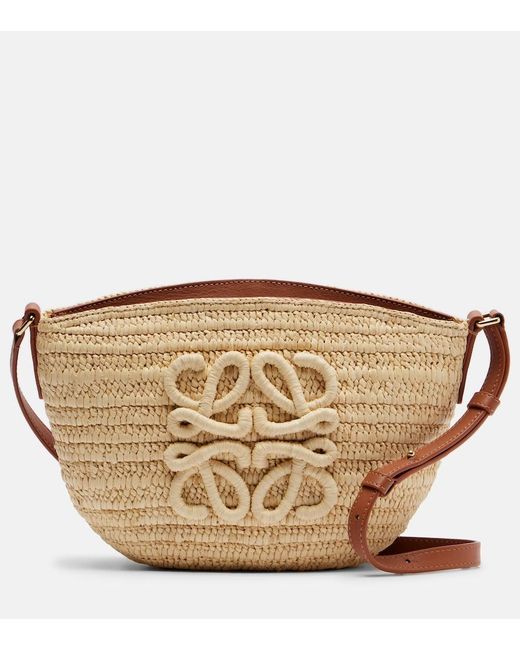 Loewe Brown Paula's Ibiza Eclipse Raffia Crossbody Bag